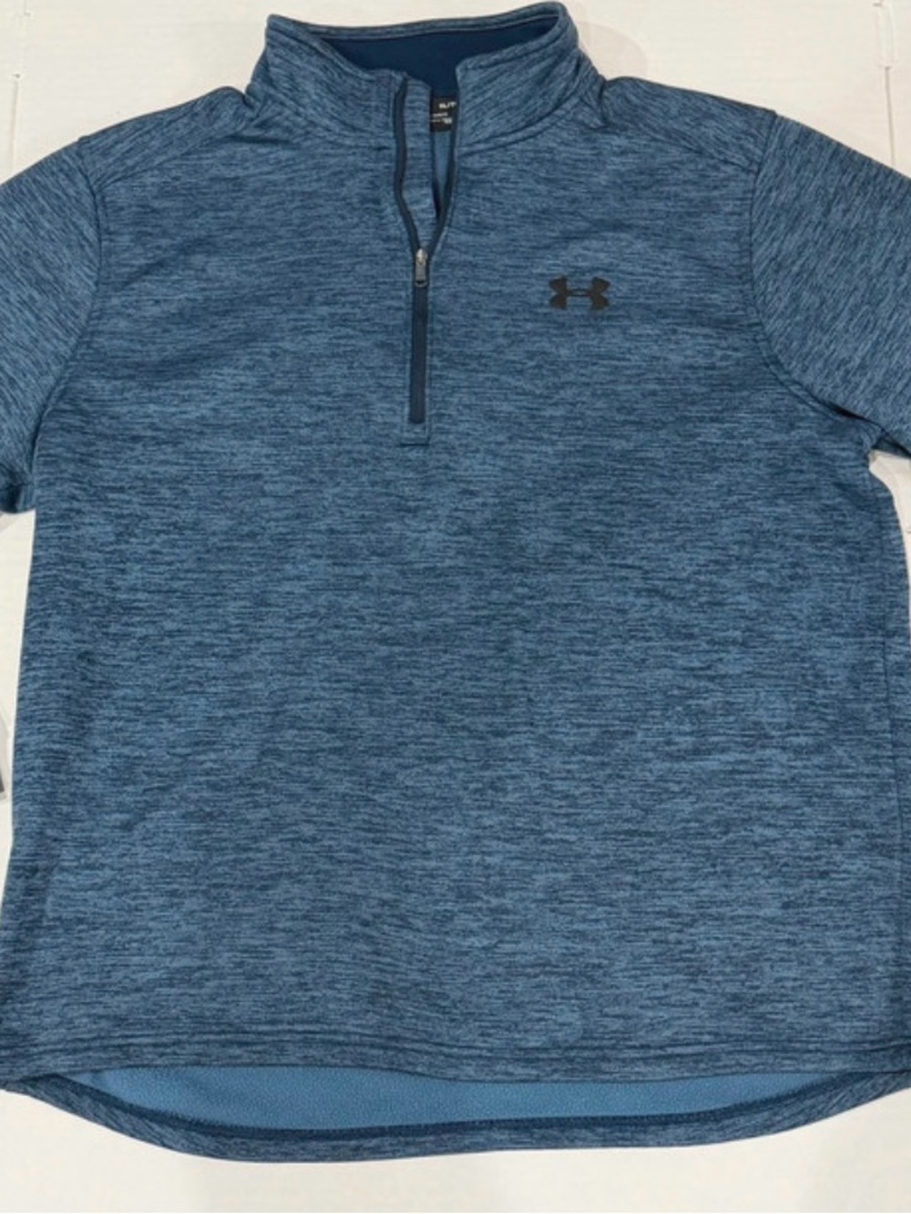 Under Armour Men’s Heathered Navy Blue 1/4 Zip Pullover
